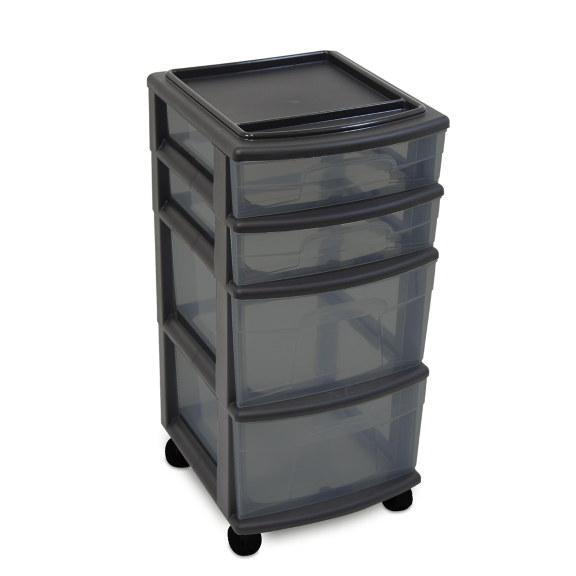 Essential Home 4-Drawer Medium Storage Cart