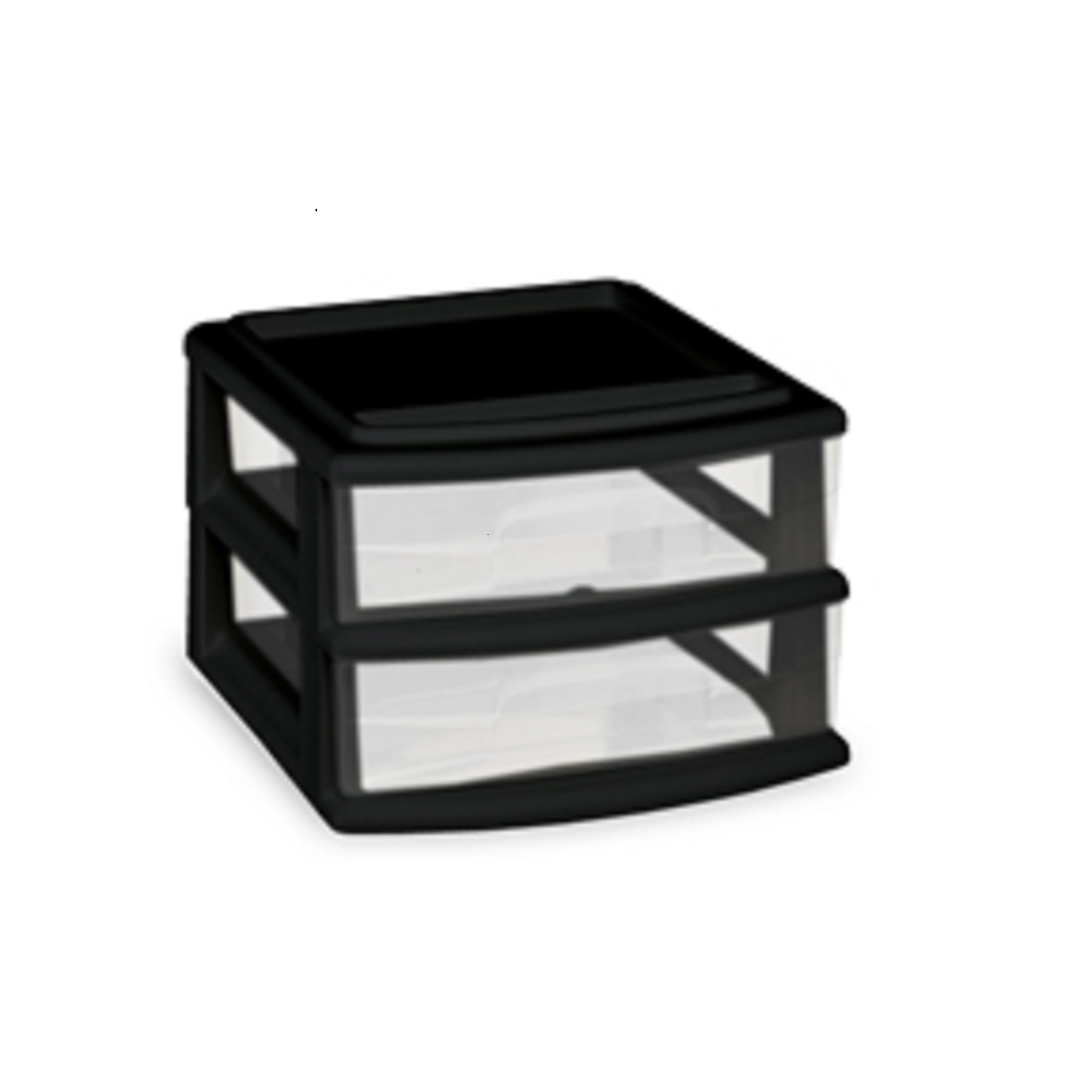 Homz Products Homz 2-Drawer Black Storage Cart Homz Products Homz 2-Drawer Black Storage Cart