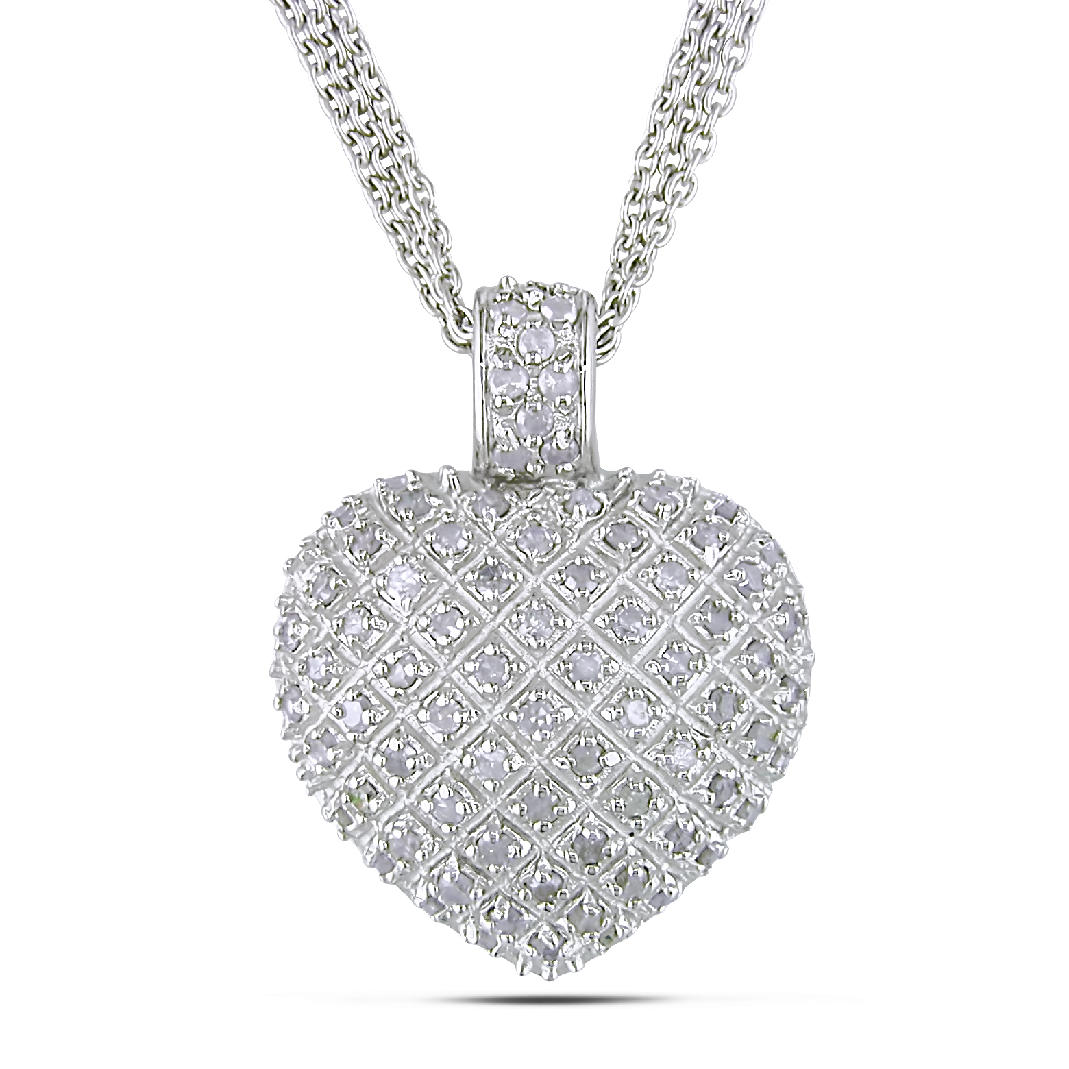 heart necklaces with diamonds