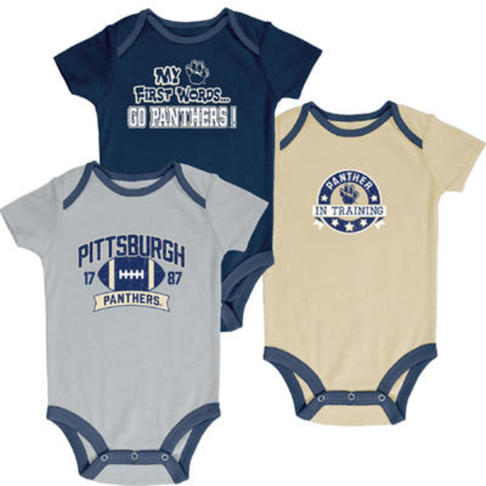 NCAA Infant Boys’ 3-Pack Graphic Bodysuits - Pittsburgh Panthers, Size: 0-3 Months NCAA Infant Boys’ 3-Pack Graphic Bodysuits - Pittsburgh Panthers, Size: 0-3 Months