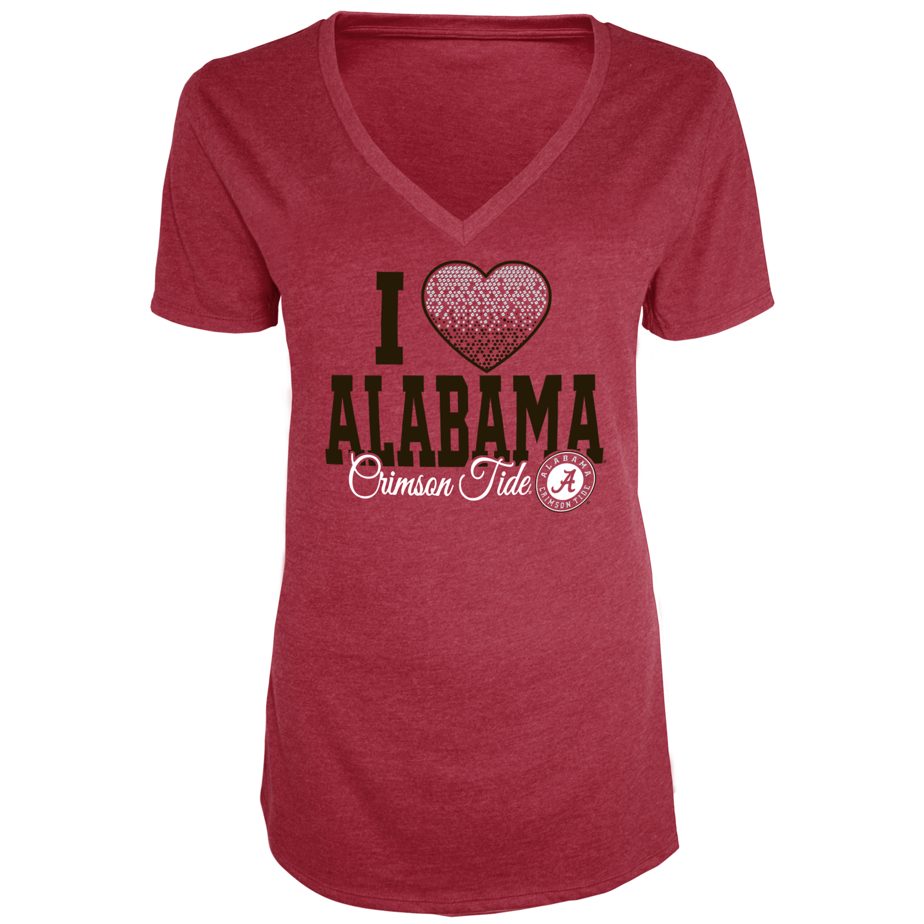 NCAA Alabama Crimson Tide Women's V-neck Tee