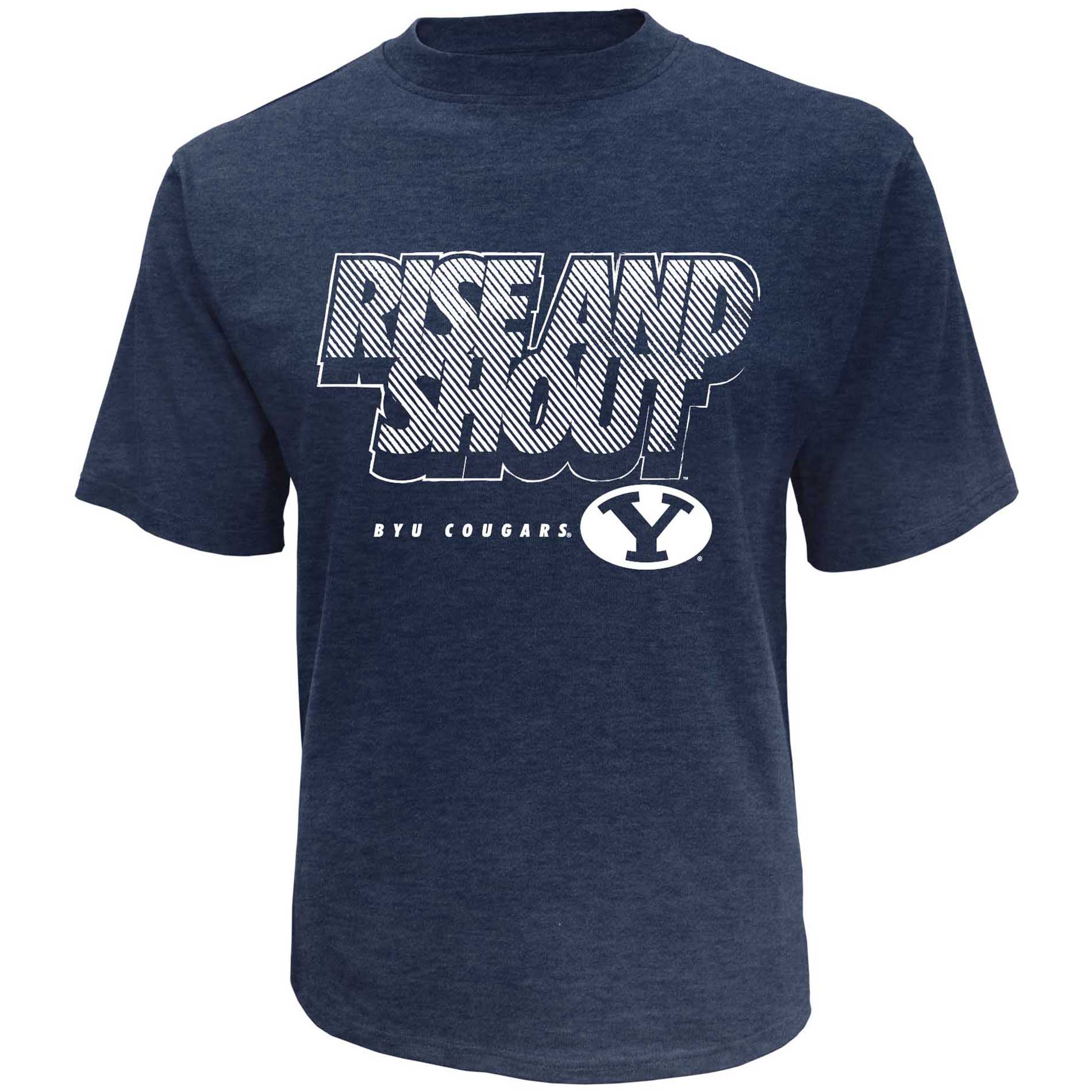 NCAA Men's Big & Tall Brigham Young University Cougars Short Sleeve Print Tee