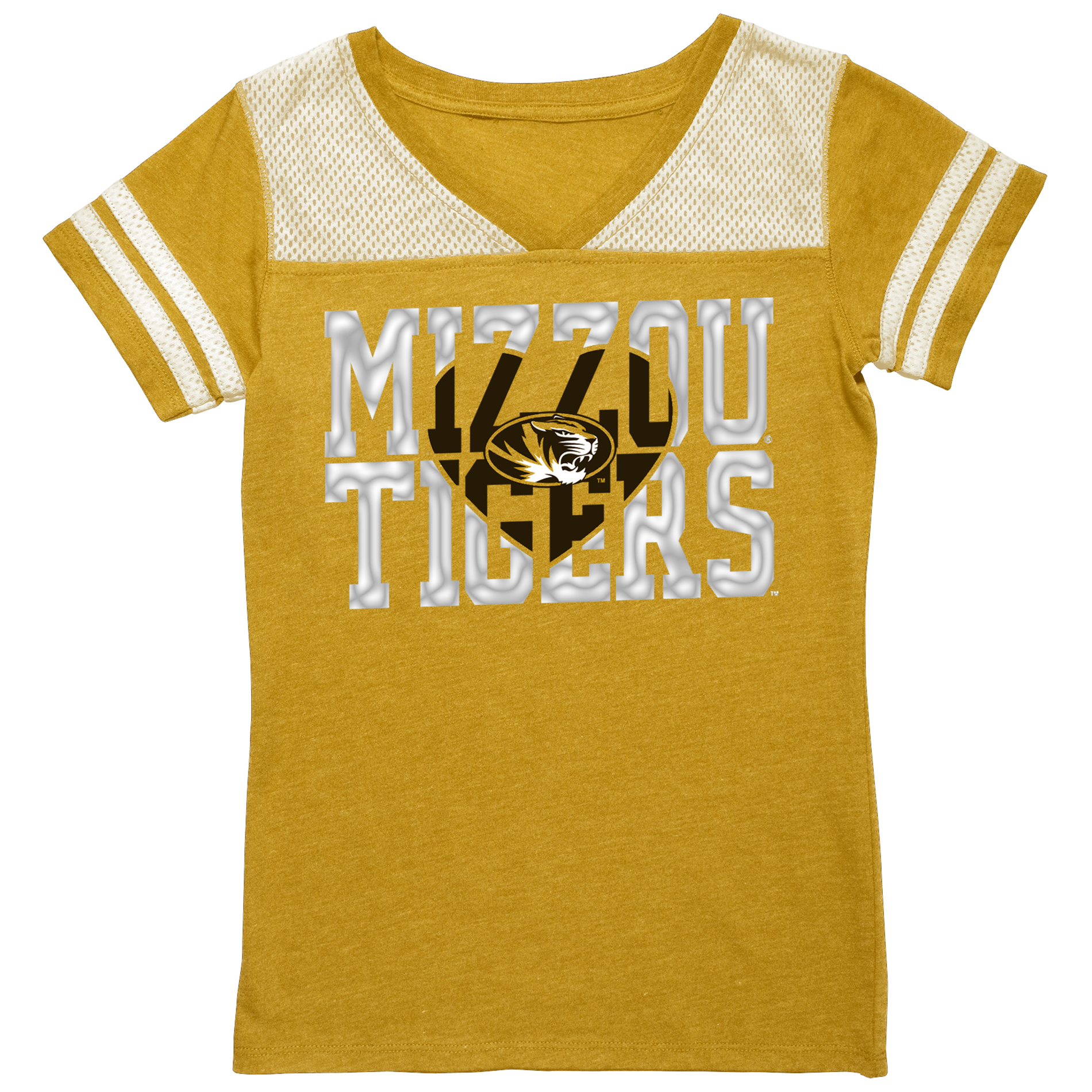NCAA Girls' University of Missouri Tigers Foil Tee