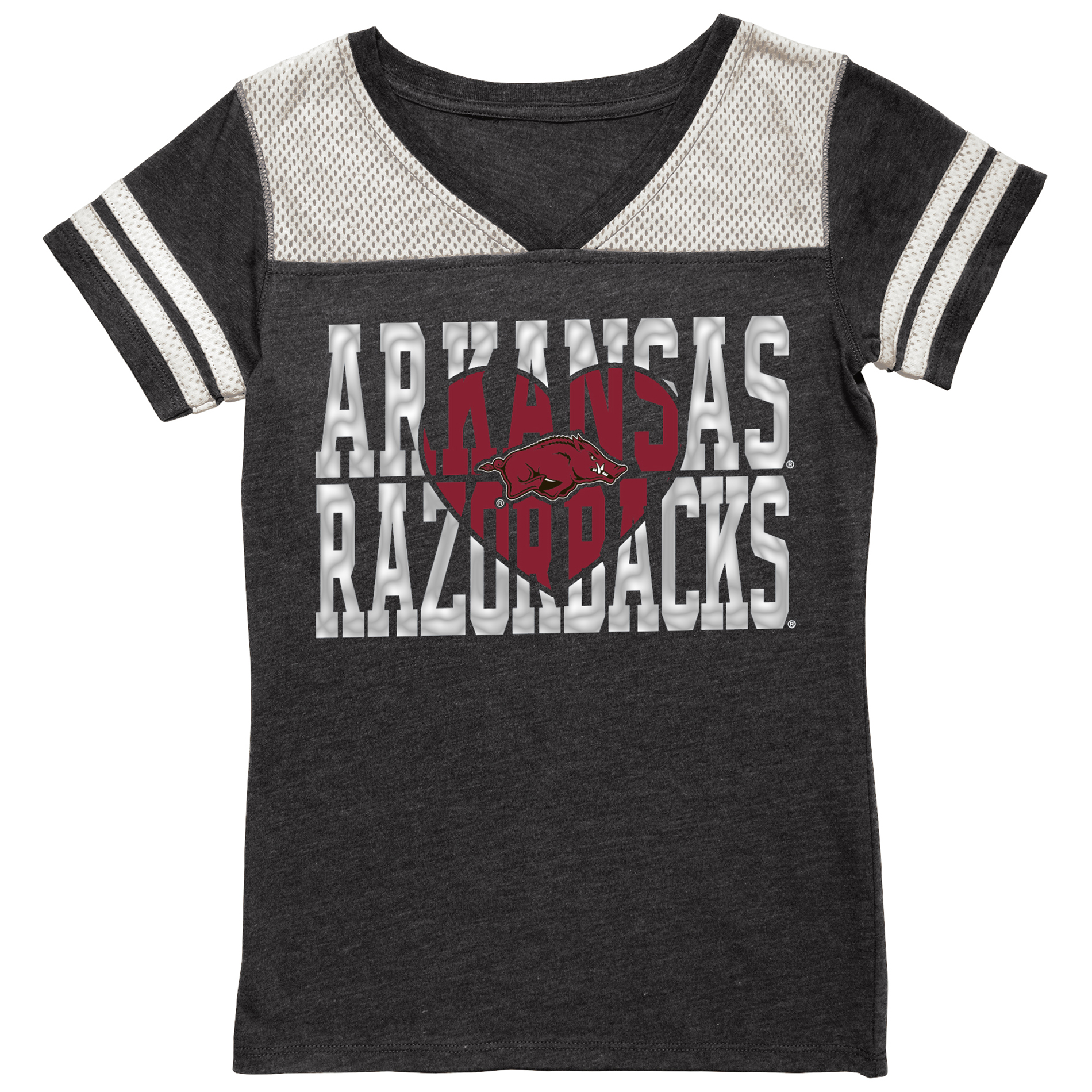 NCAA Girls' University of Arkansas Razorbacks Foil Tee