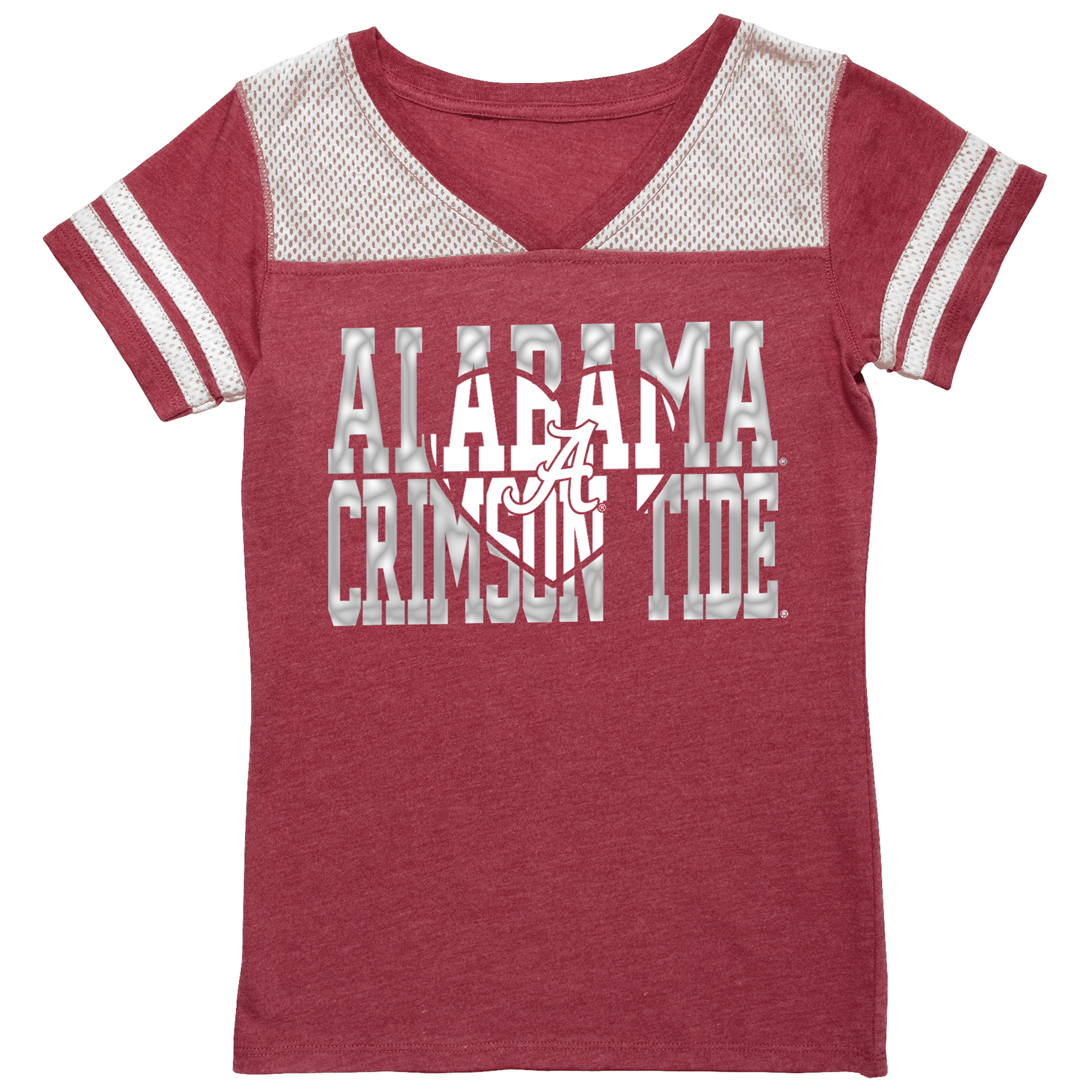 NCAA Girls' University of Alabama Crimson Tide Foil Tee