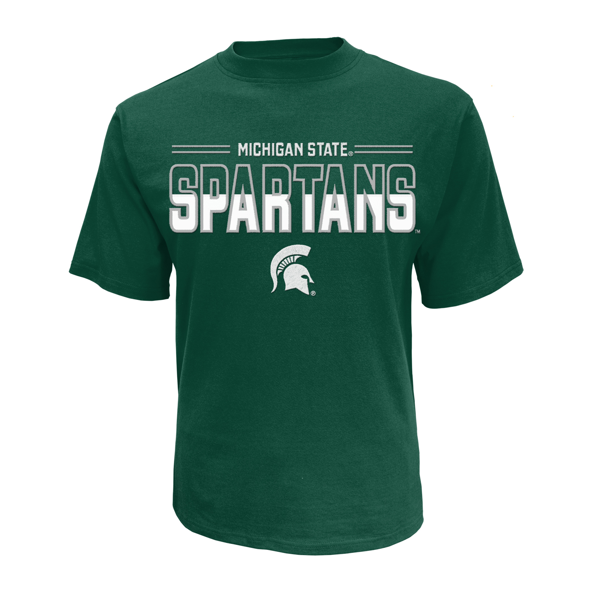 NCAA Men&#8217;s Short-Sleeve Applique T-Shirt - Michigan State Spartans
