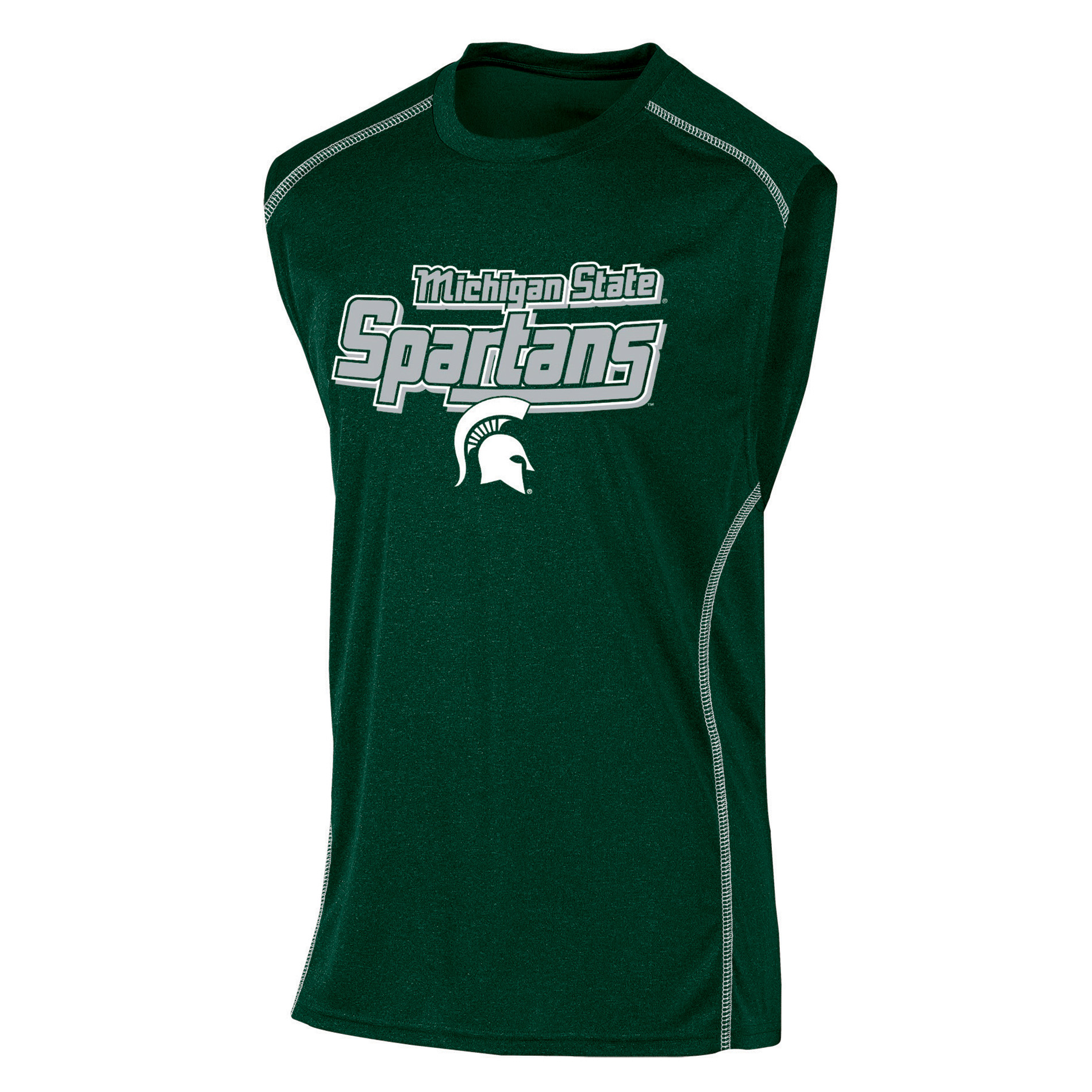 NCAA Men’s Sleeveless Athletic T-Shirt - Michigan State Spartans, Size: XL NCAA Men’s Sleeveless Athletic T-Shirt - Michigan State Spartans, Size: XL