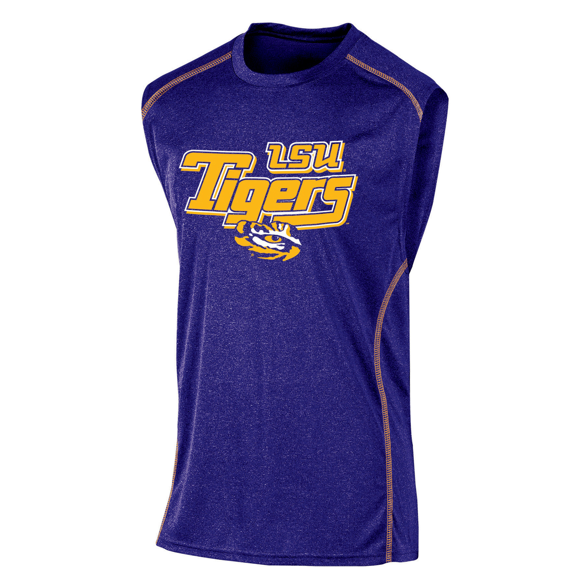 NCAA Men’s Sleeveless Athletic T-Shirt - LSU Tigers, Size: Medium NCAA Men’s Sleeveless Athletic T-Shirt - LSU Tigers, Size: Medium