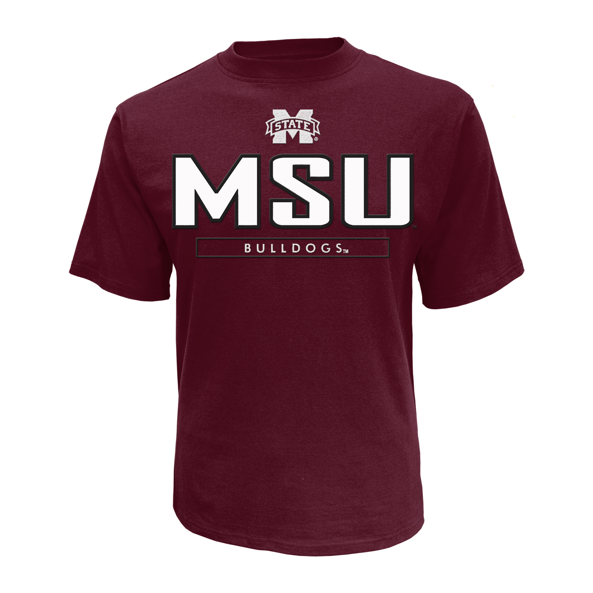 NCAA Men&#8217;s Applique Short-Sleeve T-Shirt - Mississippi State Bulldogs