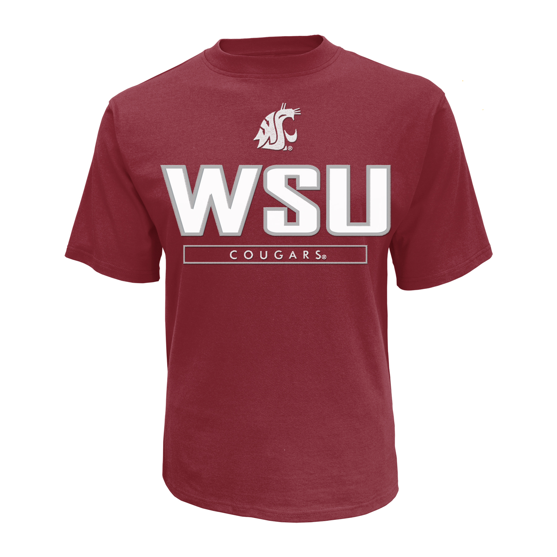 petite NCAA Men’s Short-Sleeve Applique T-Shirt - Washington State Cougars, Size: XL petite NCAA Men’s Short-Sleeve Applique T-Shirt - Washington State Cougars, Size: XL