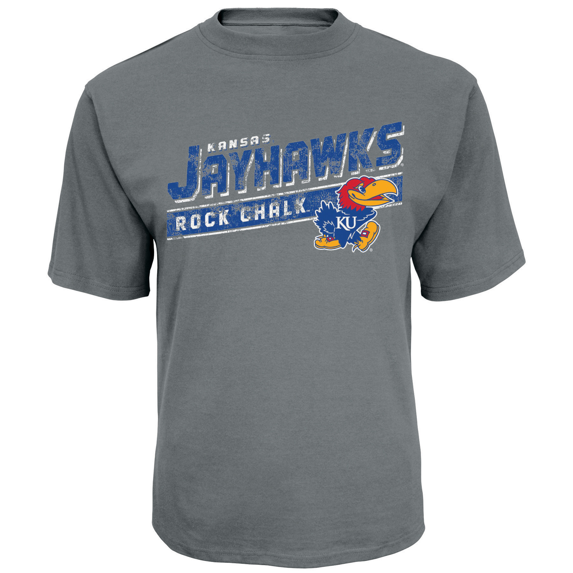 NCAA Men&#8217;s Short-Sleeve Athletic Fit T-Shirt - Kansas Jayhawks