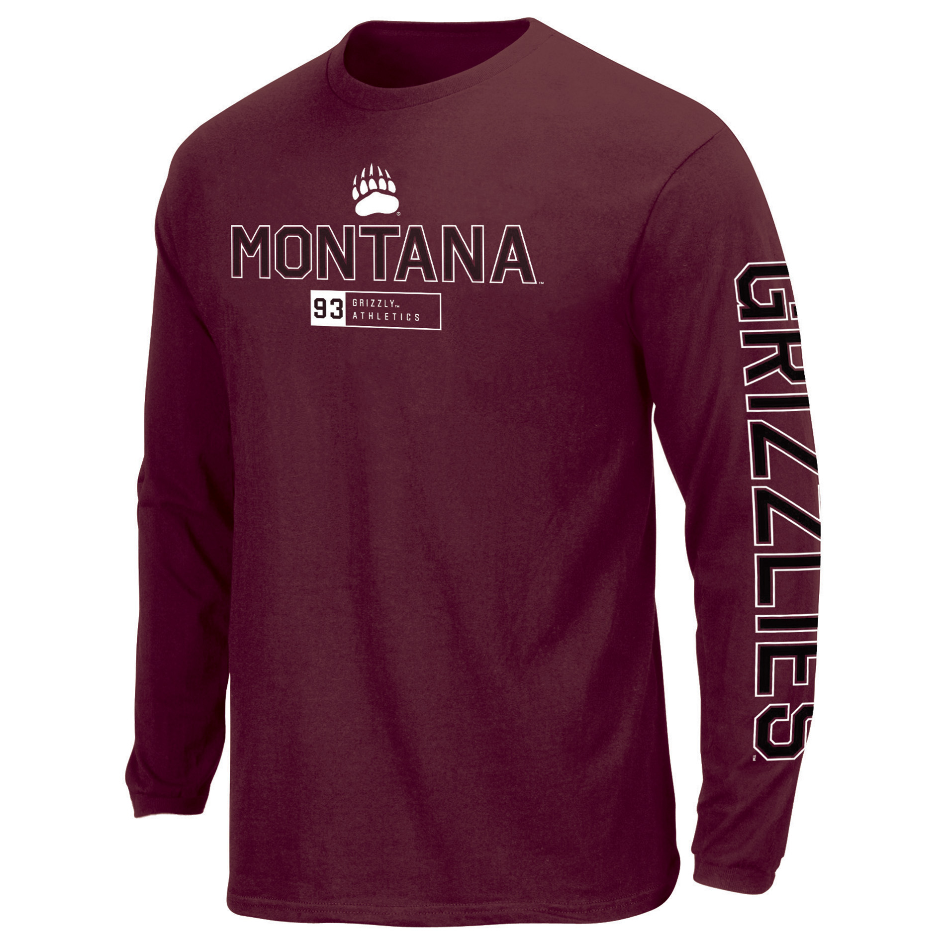 NCAA Men&#8217;s Montana Grizzlies Long-Sleeve Graphic T-Shirt