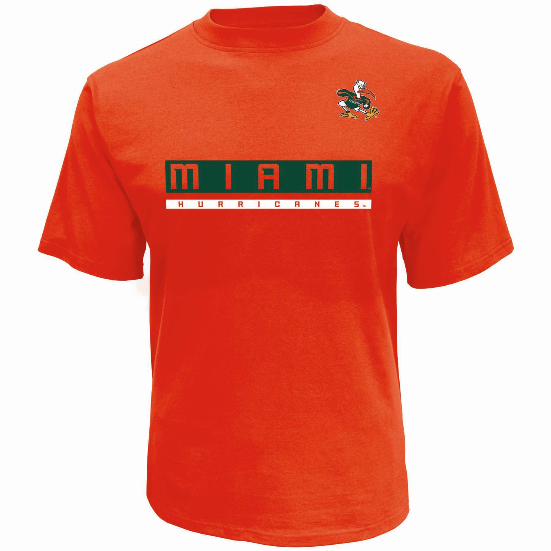 NCAA Men&#8217;s Short-Sleeve Crew T-Shirt - Miami Hurricanes