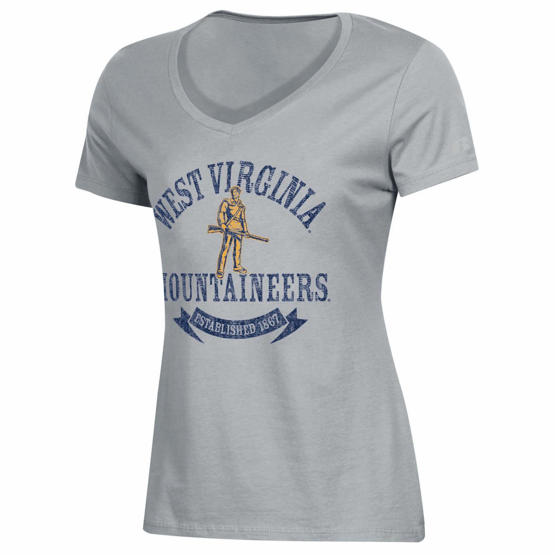 NCAA Women&#8217;s V-Neck T-Shirt &#8211; West Virginia Mountaineers