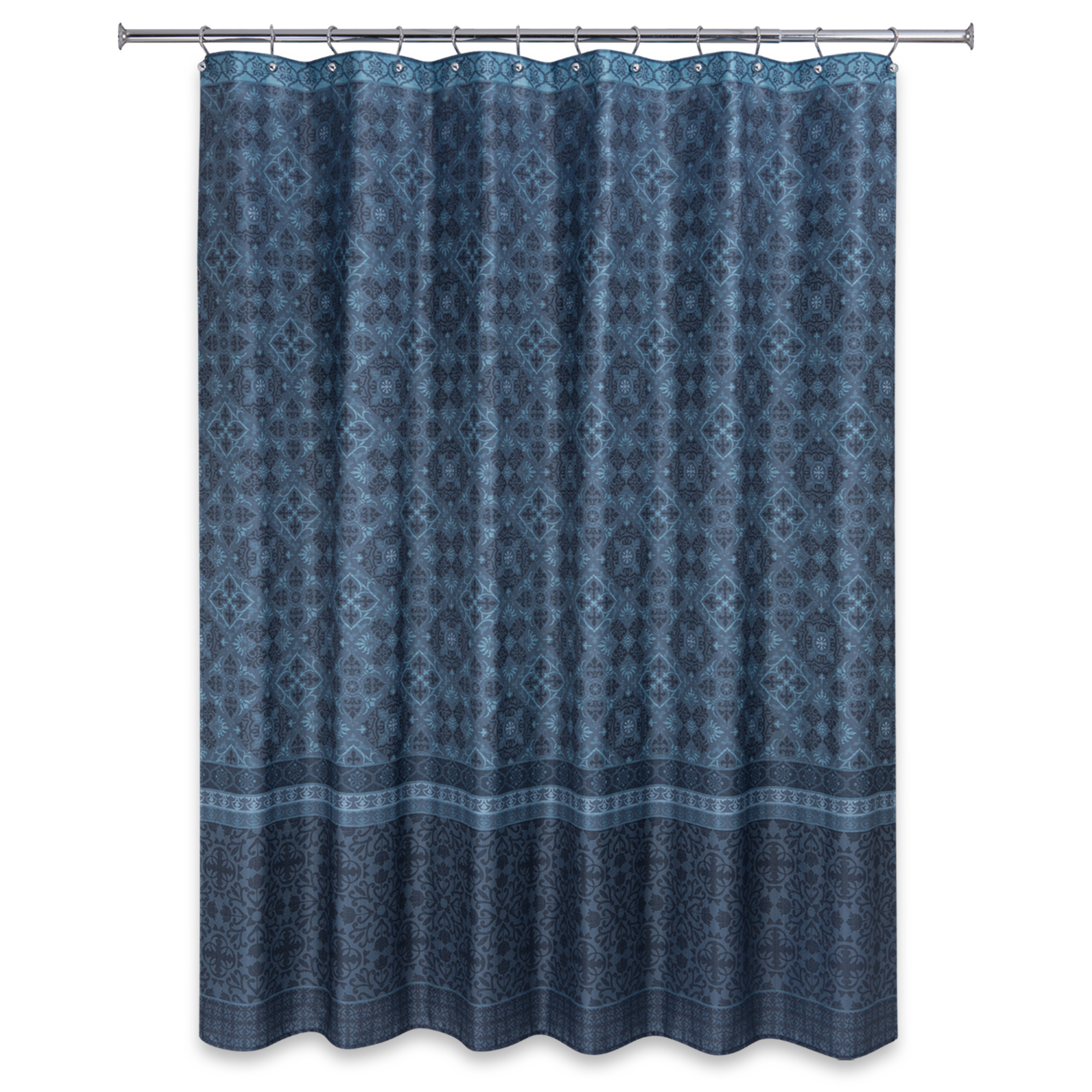 Essential Home 70" W x 72" L Shower Curtain - Indigo