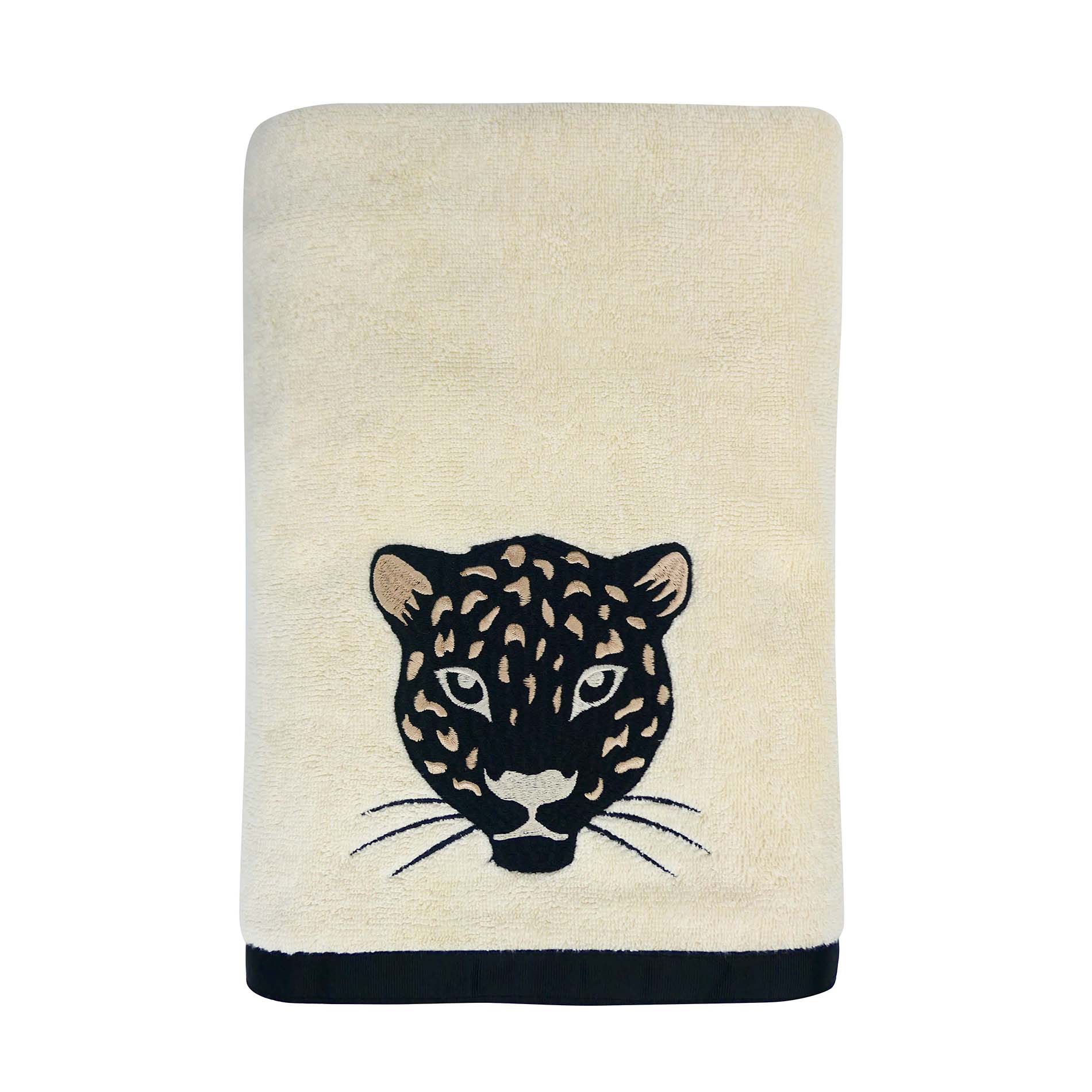 Essential Home Leopard Cotton Bath Towel
