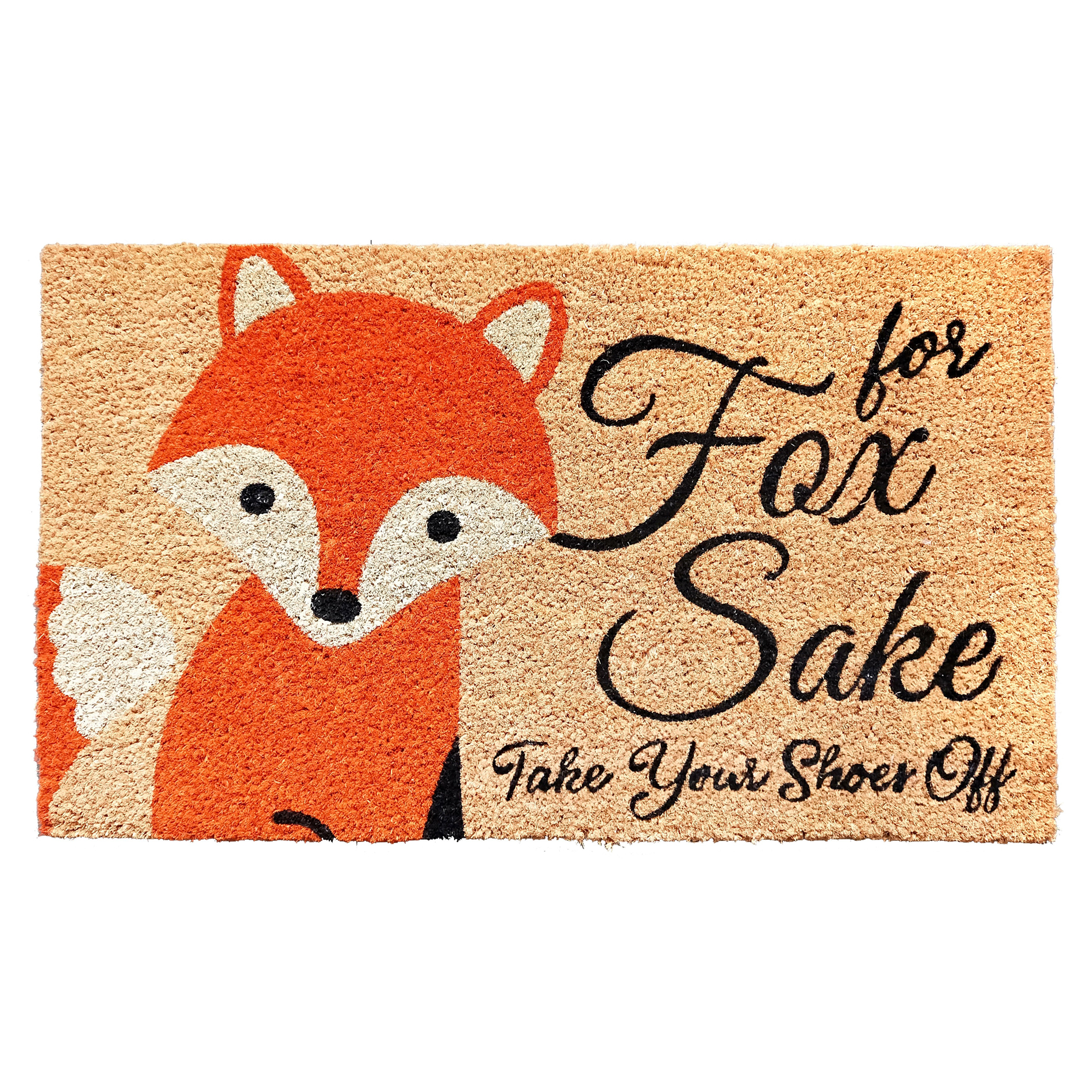 Allure For Fox Sake Take Your Shoes Off Doormat 1 5 X 2 5