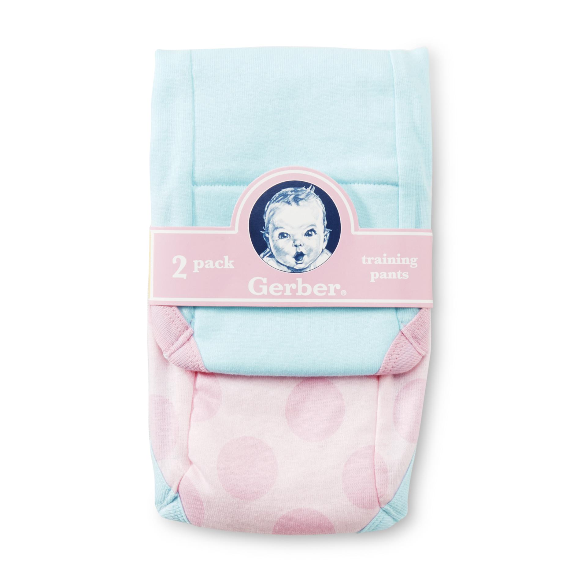 Gerber Toddler Girl's Training Pants 2Pack