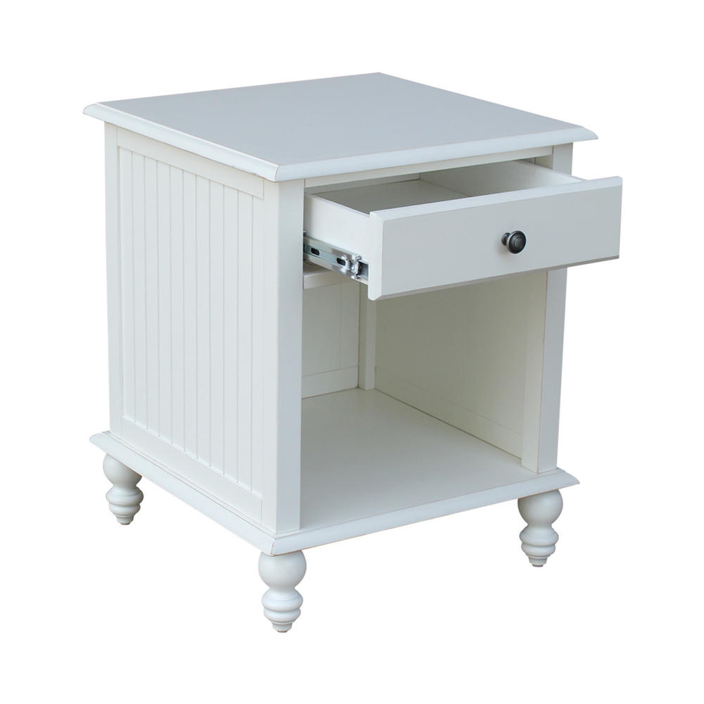 International Concepts Cottage End Table - Beach White