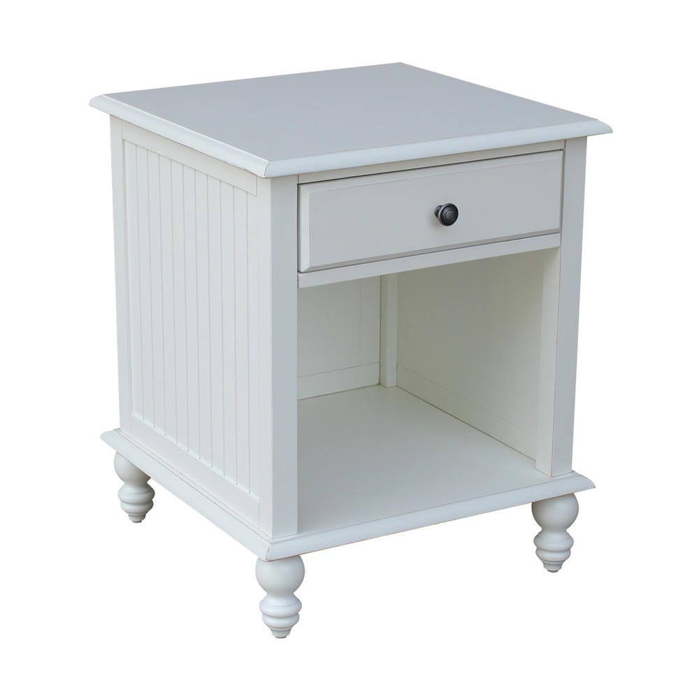 International Concepts Cottage End Table - Beach White