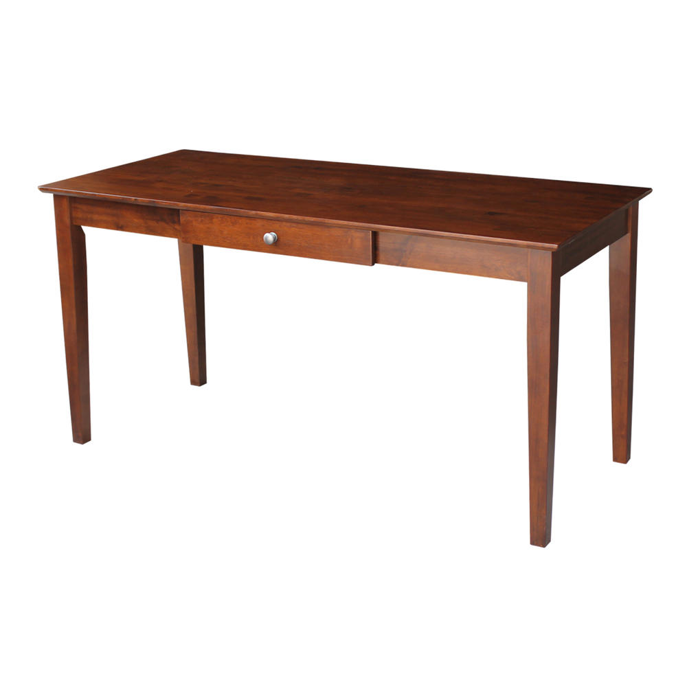 International Concepts Espresso Office Desk with Drawer