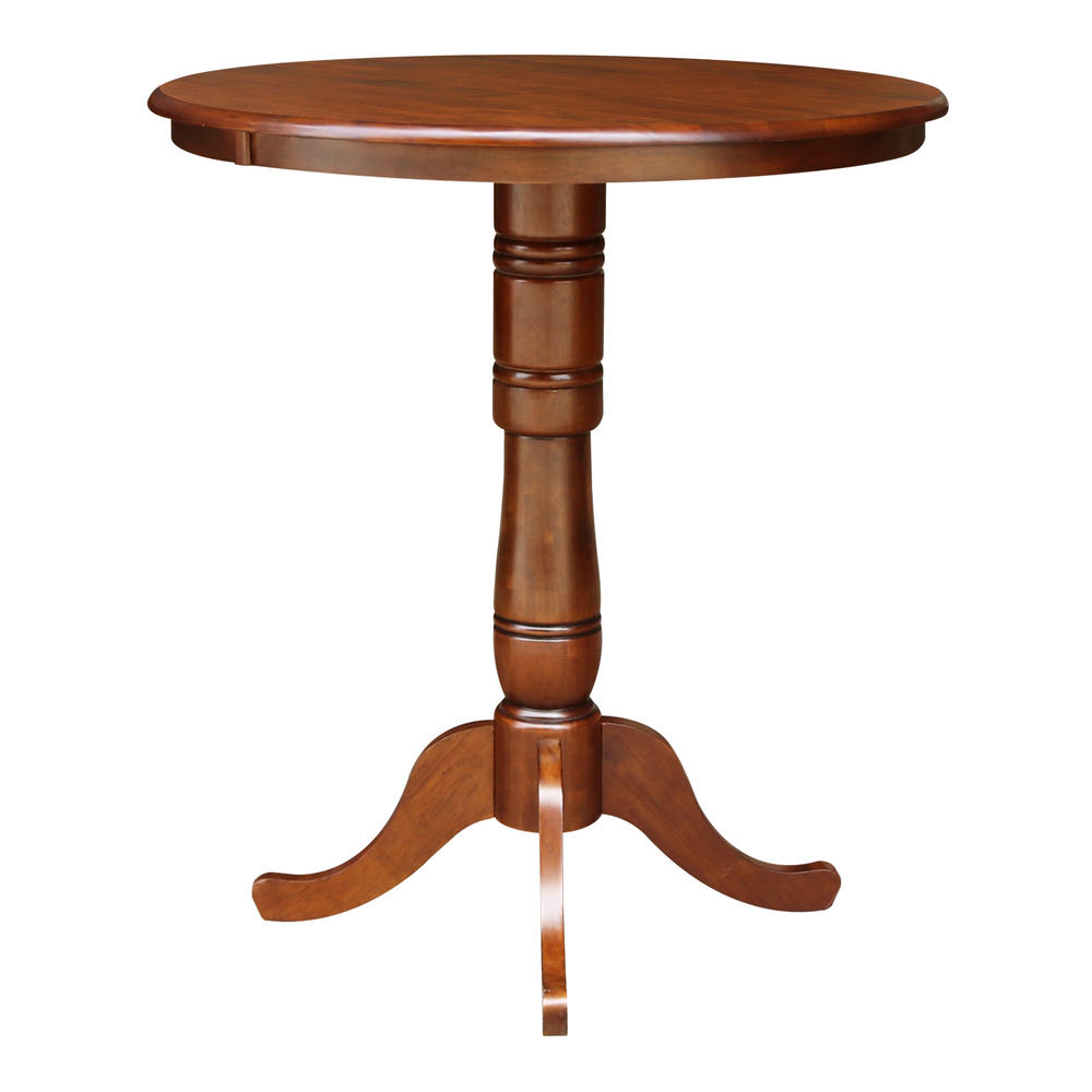International Concepts 36" Round Pedestal Table - 42"H, Espresso
