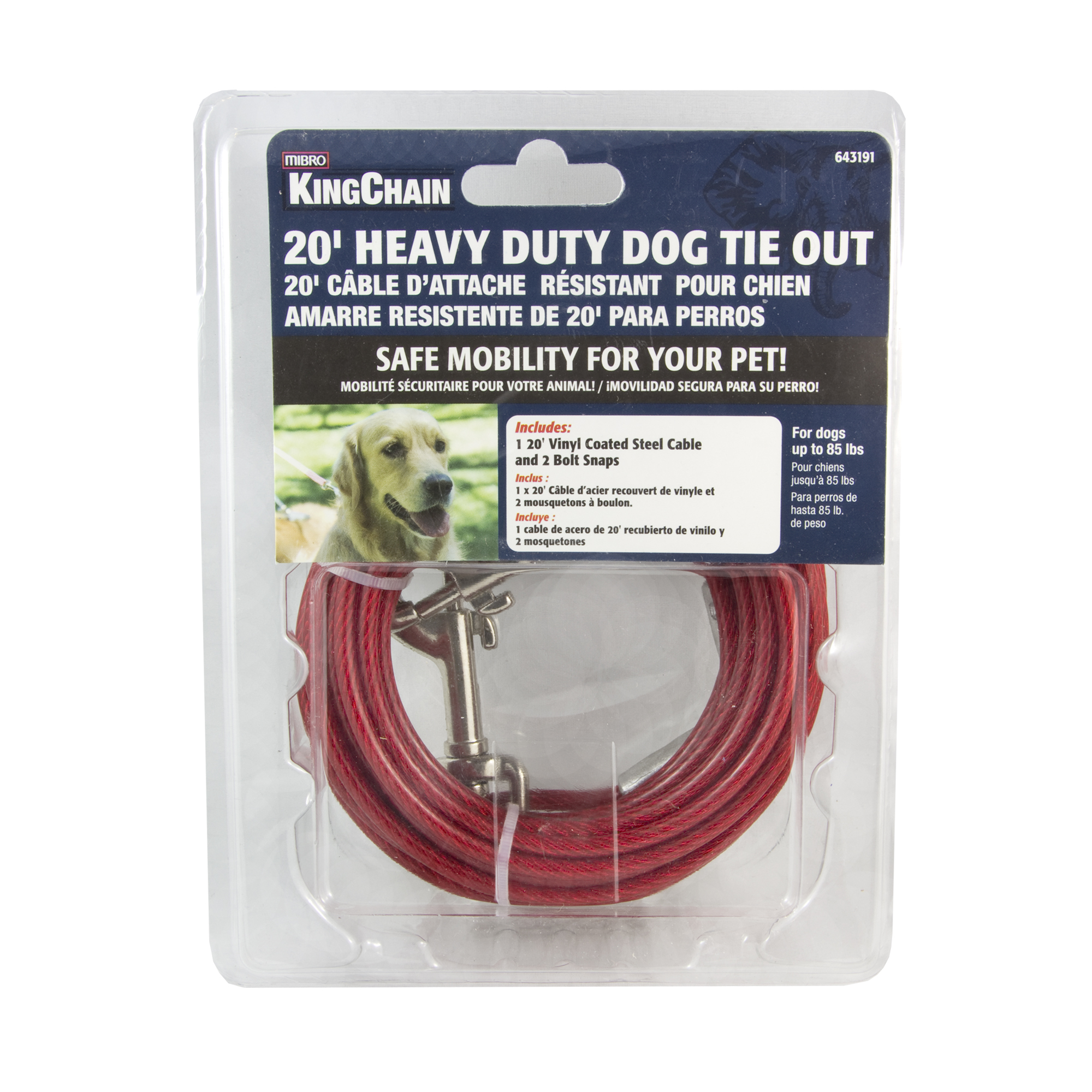 DOG TIE OUT 20 FT HEAVY DUTY