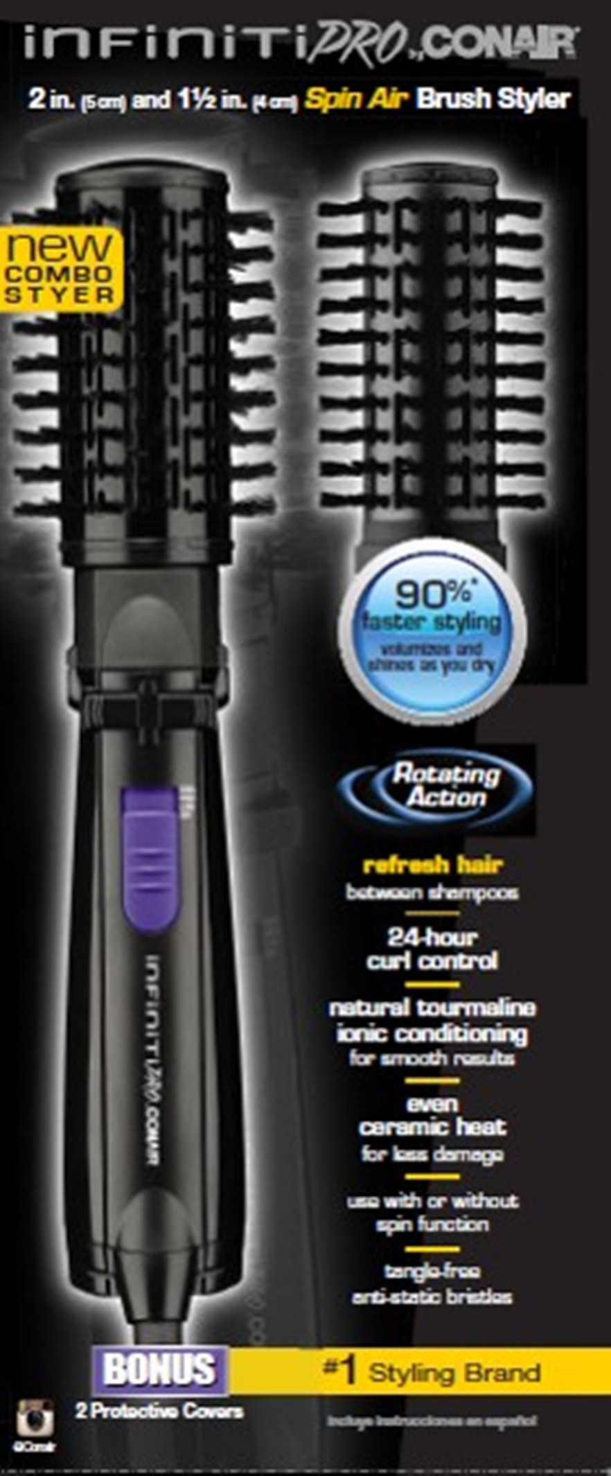 Conair Infiniti Pro Spin Air Brush For Short Hair Find Your