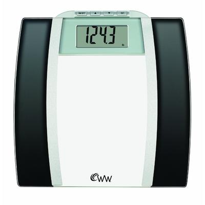 Conair Weight Watcher's by  Glass Body Fat Scale Black & Chrome