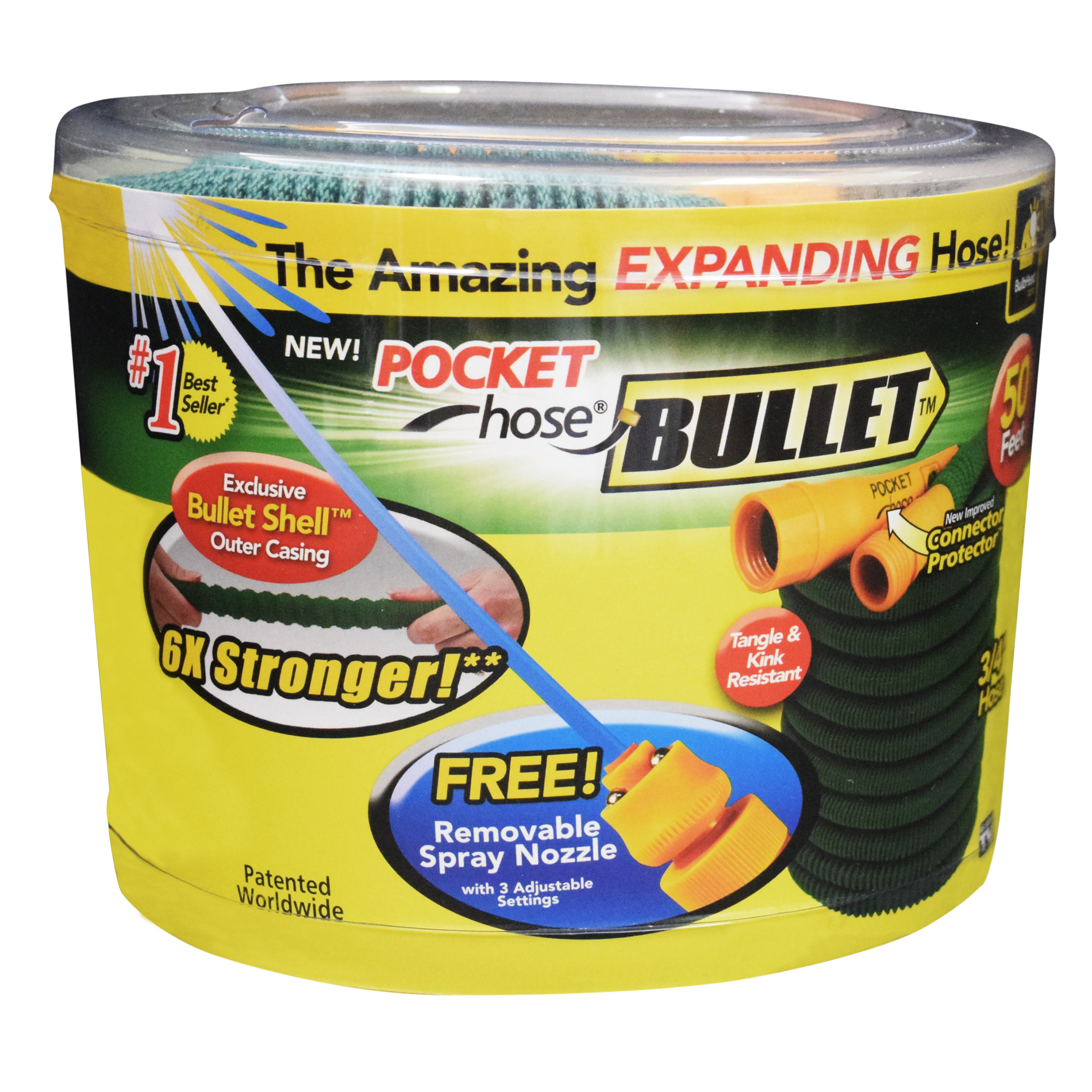 As Seen On TV 50' Expandable Bullet Garden Hose As Seen On TV 50' Expandable Bullet Garden Hose