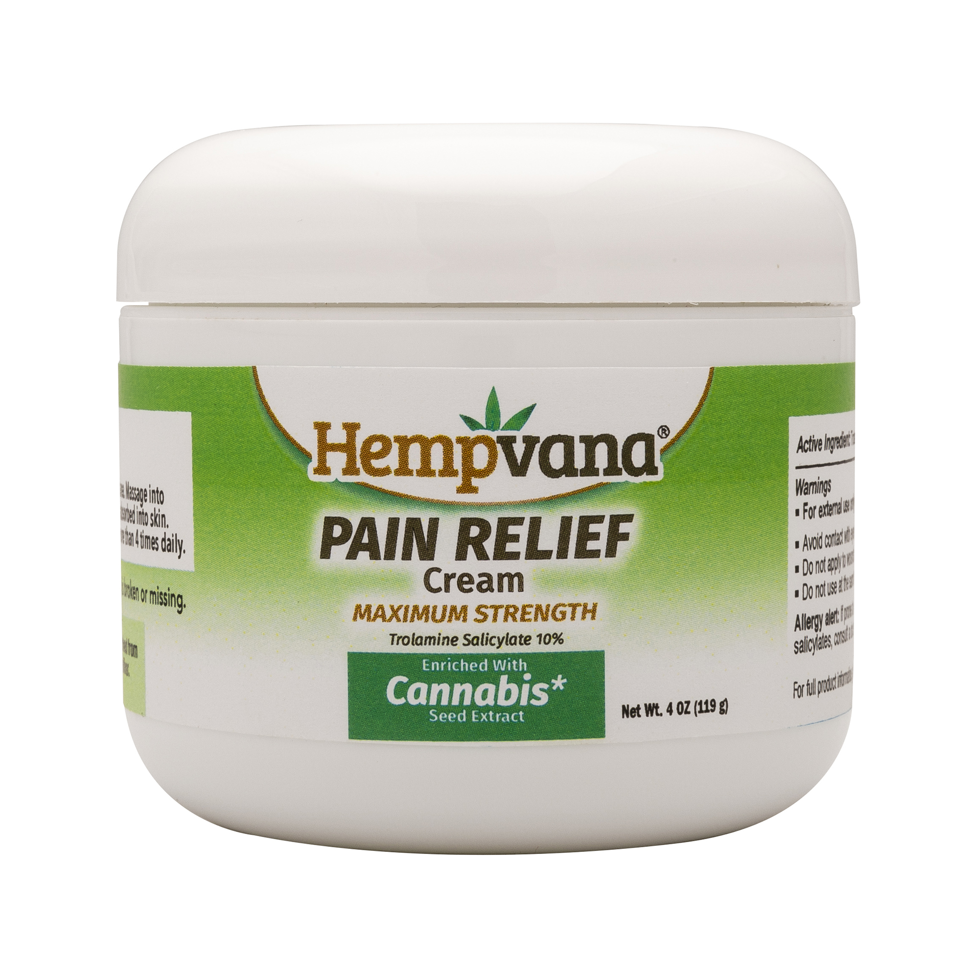 As Seen On TV Hempvana 4oz. Maximum Strength Pain Relief Cream