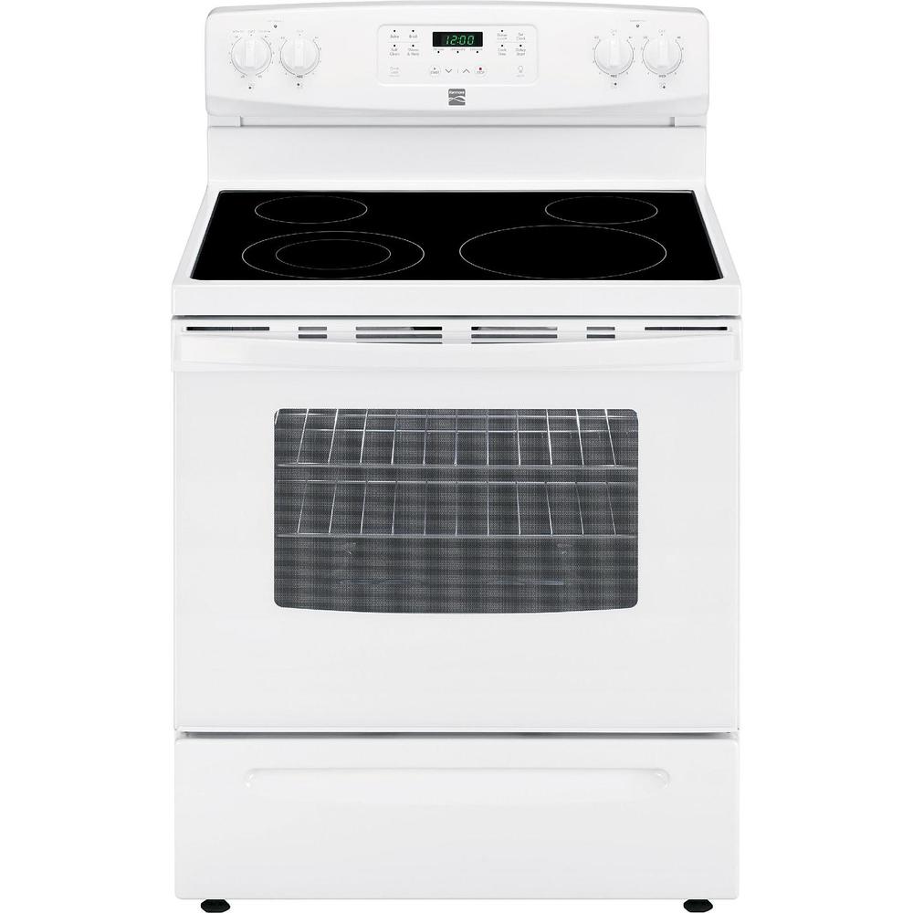 How to clean between the glass on a kenmore oven Kenmore 94172 5 3 Cu Ft Self Cleaning Electric Range White