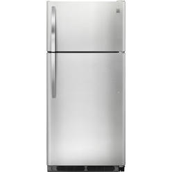 Kenmore 18 cu. ft. Top Freezer Refrigerator w/ Glass Shelves – Stainless Steel