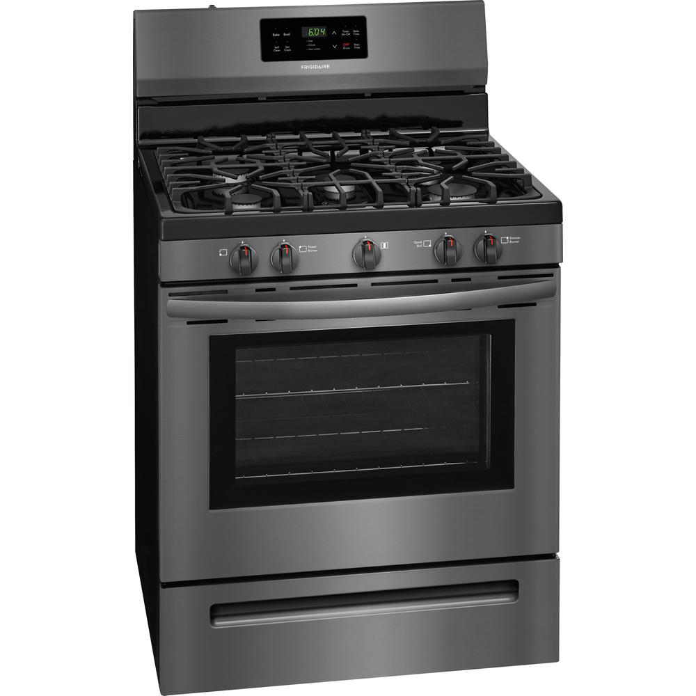 Frigidaire FFGF3054TD 30" Freestanding Gas Range Black Stainless Steel