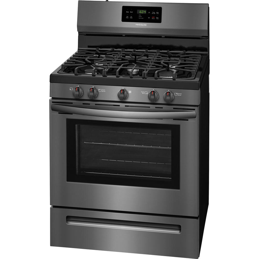 Frigidaire FFGF3054TD 30" Freestanding Gas Range Black Stainless Steel