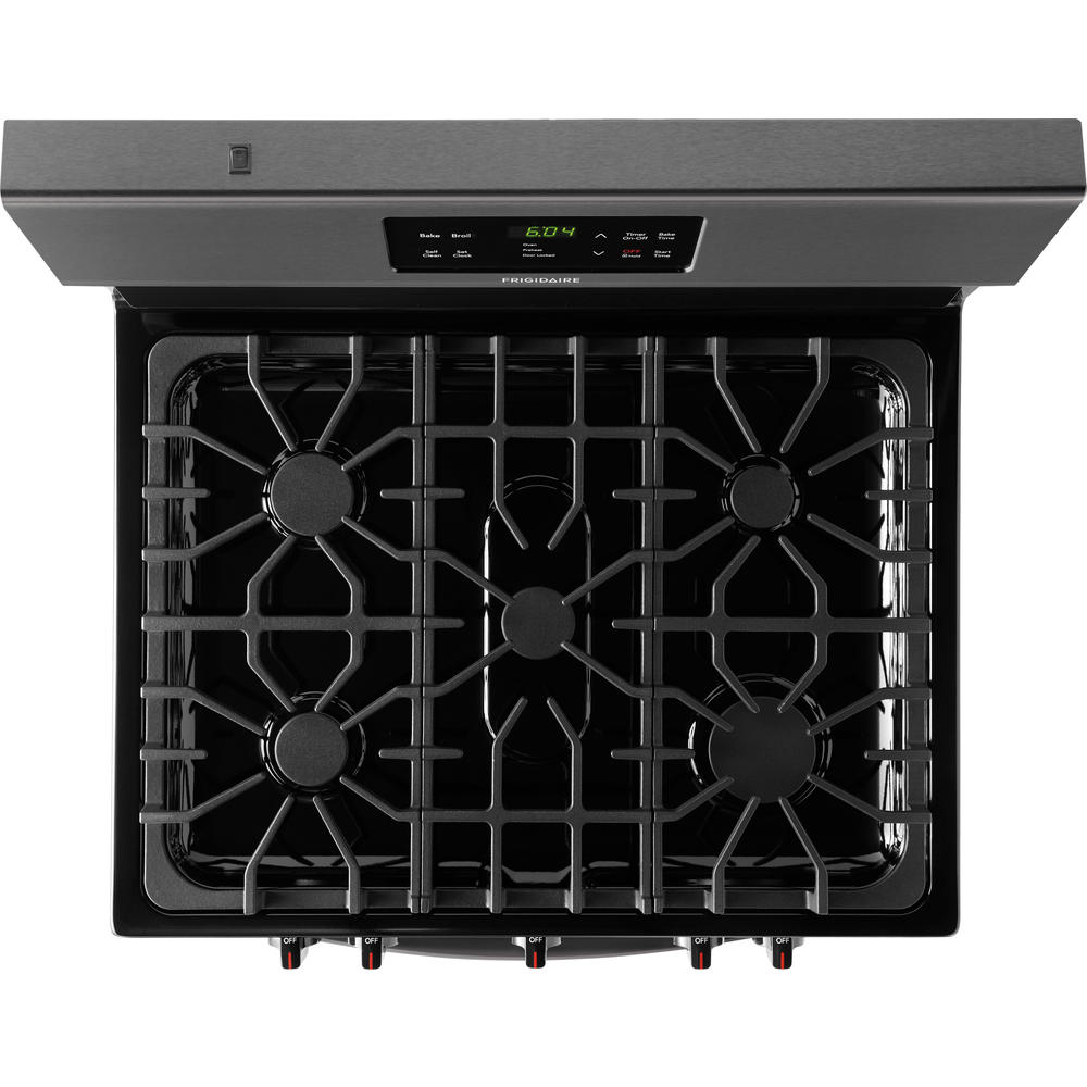 Frigidaire FFGF3054TD 30" Freestanding Gas Range Black Stainless Steel