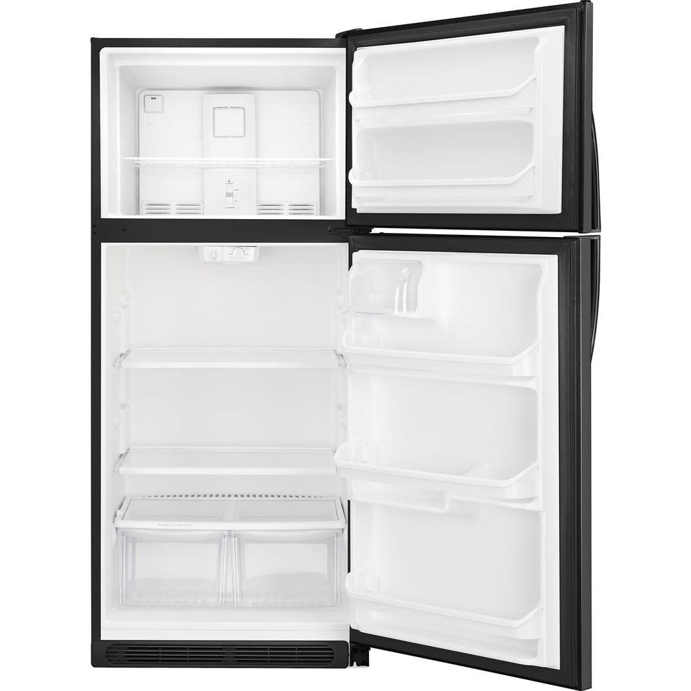 Kenmore 60087 20 cu ft Top-Freezer Refrigerator - 30" width with Glass Shelves - Black Stainless Steel