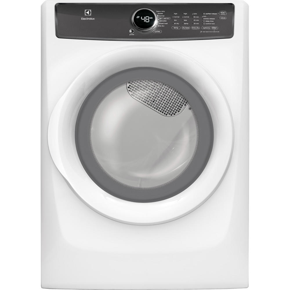 Electrolux EFME427UIW 8.0 cu. ft. Perfect Steam&#8482; Electric Dryer w/ 7 cycles - Island White