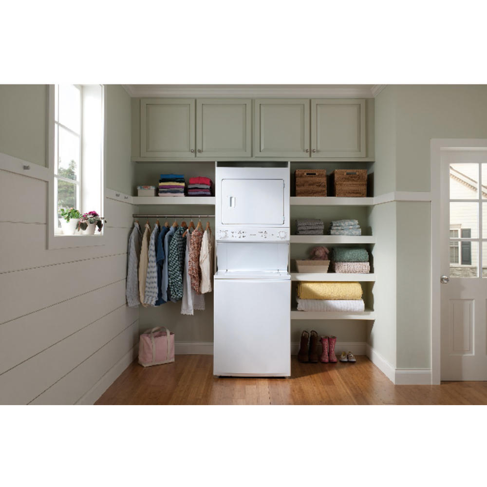 Frigidaire FFLE3900UW Electric Stacked 3.9 cu. ft. Washer & 5.5 cu. ft. Dryer - White