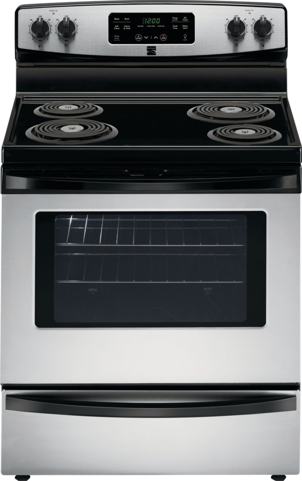 Kenmore 92563 5.3 cu. ft. SelfClean Electric Coil Range Stainless Steel