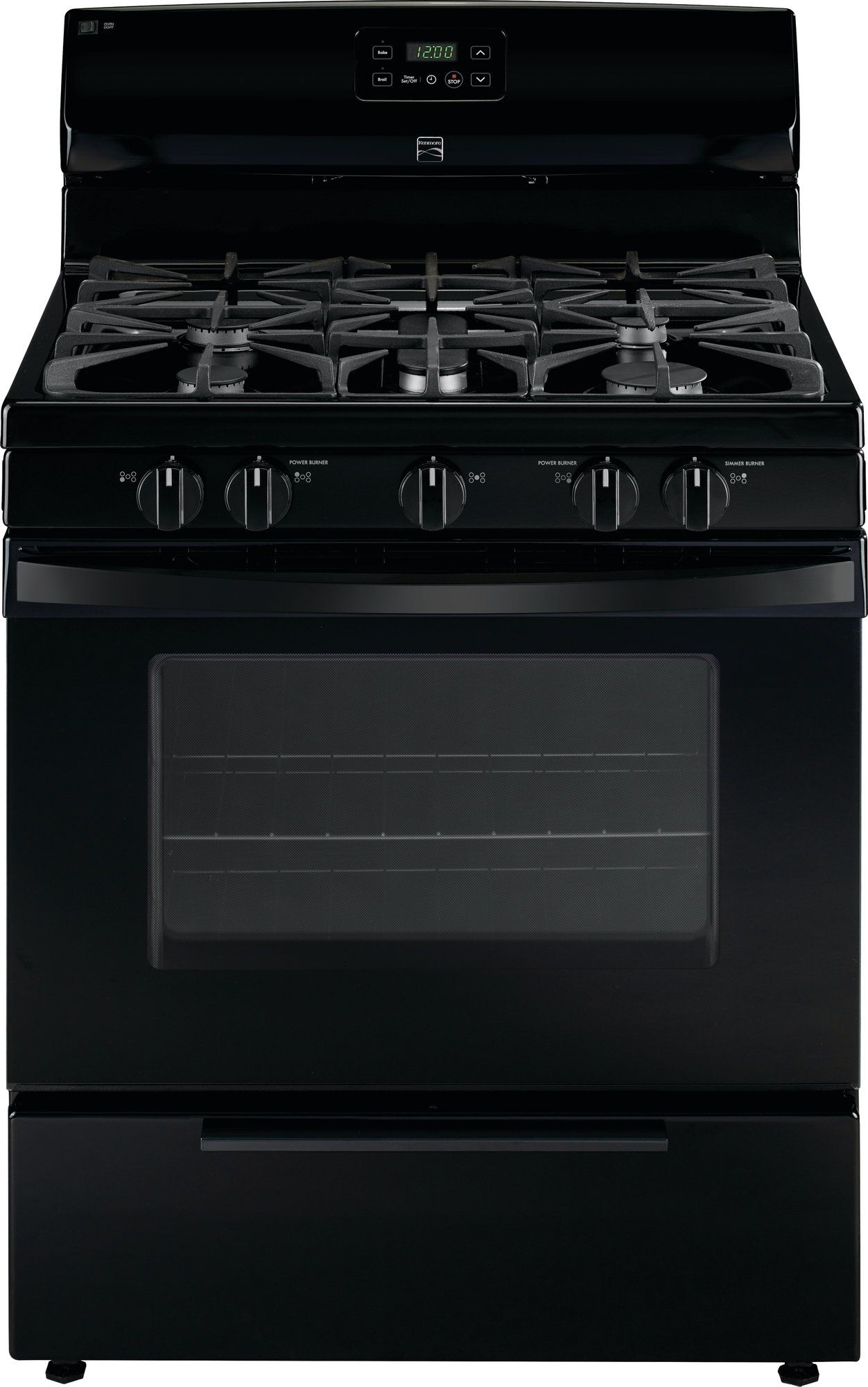 Kenmore 74429 4.2 cu. ft. Gas Range with Broil & Serve Drawer Black