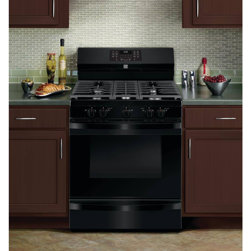 Kenmore Elite 74469 5.6 cu. ft. Gas Range with True Convection Black