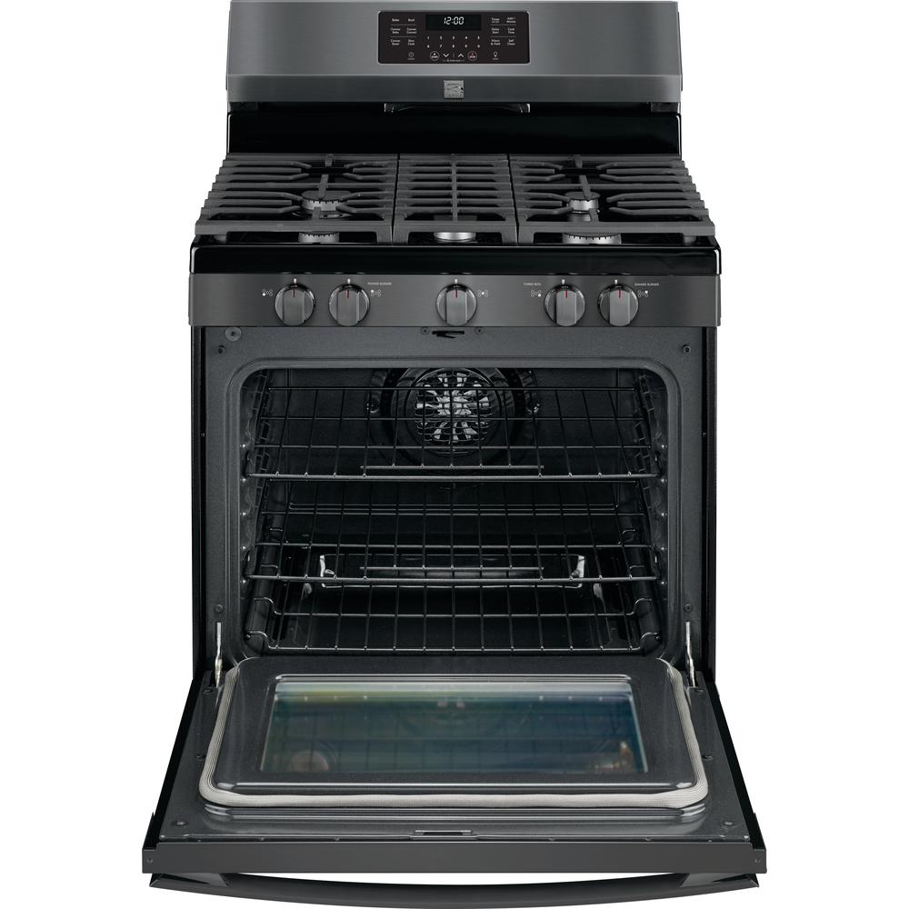 Kenmore Elite 74467 5.6 cu. ft. Gas Range with True Convection Black
