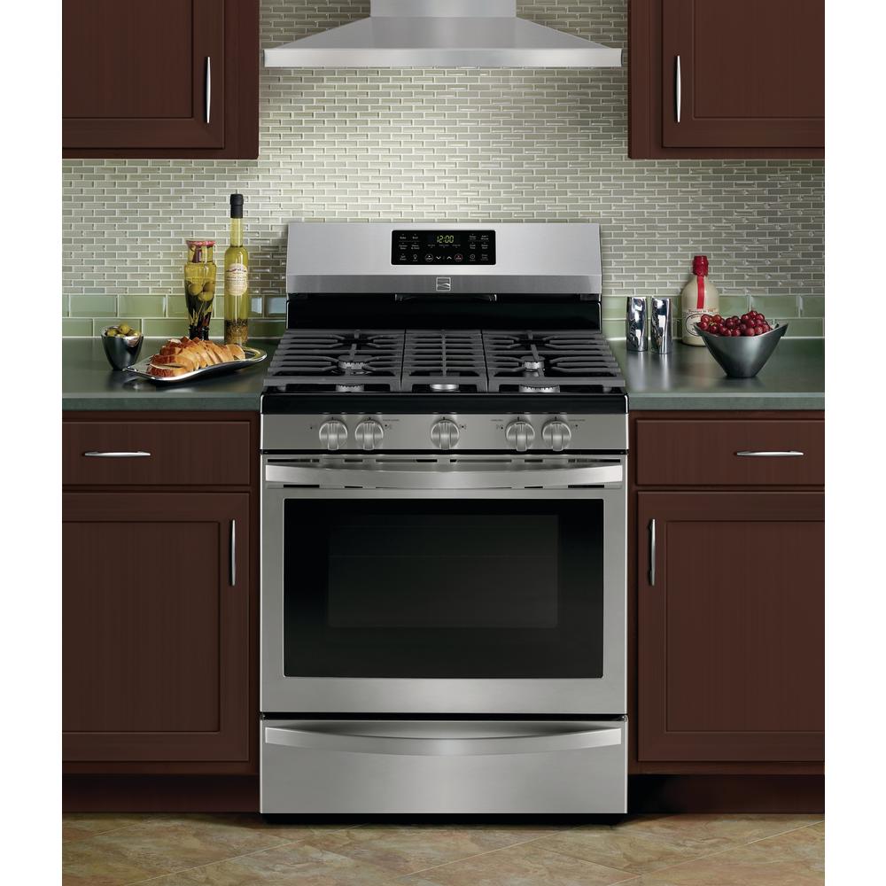 Kenmore 74455 5 cu. ft. Gas Range with Convection - Fingerprint Resistant Stainless Steel