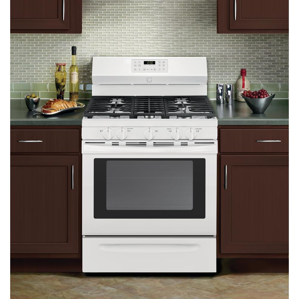 Kenmore 74452 5 cu. ft. Gas Range with Convection - White