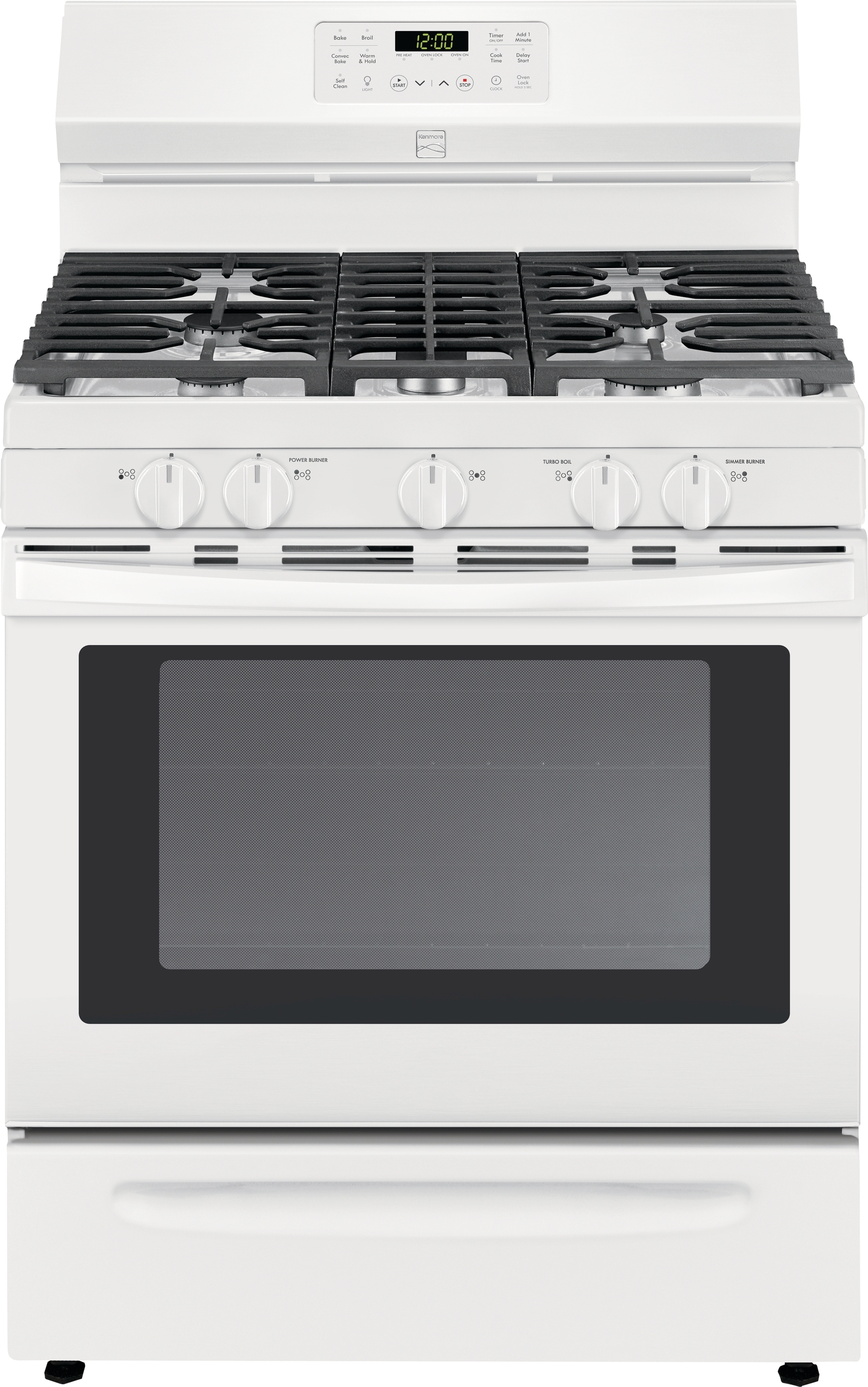 Kenmore 74452 5 cu. ft. Gas Range with Convection White