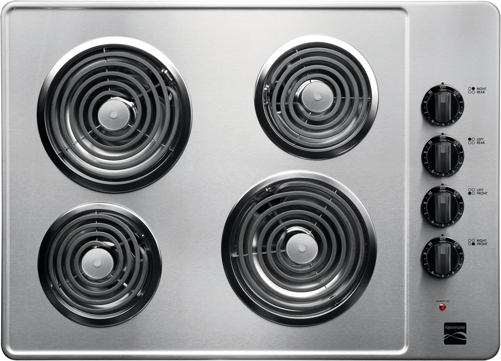 Kenmore 41303 30" Electric Coil Cooktop - Stainless Steel