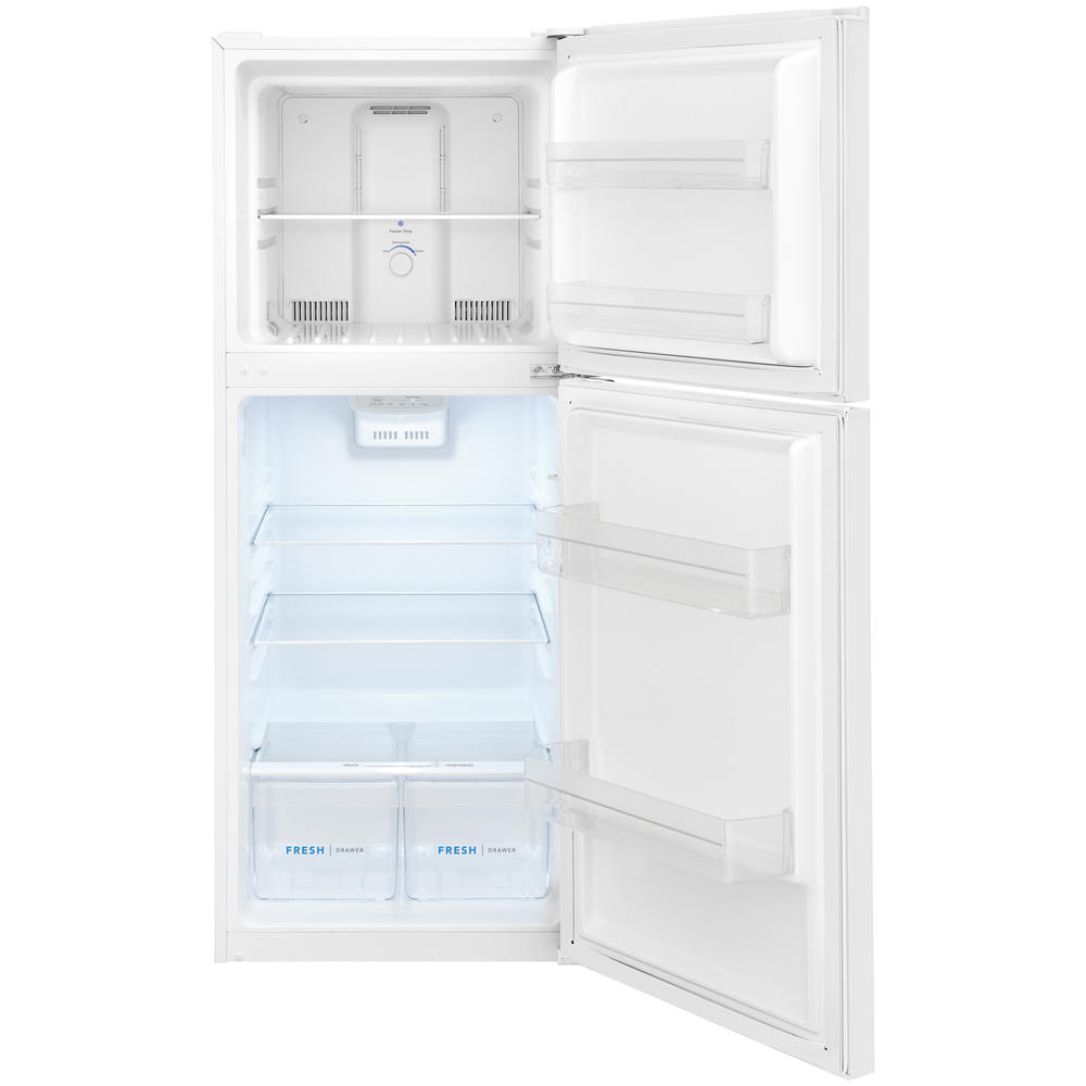 Frigidaire - FFET1022UW - 10.1 Cu. Ft. Top Freezer Apartment-Size  Refrigerator-FFET1022UW