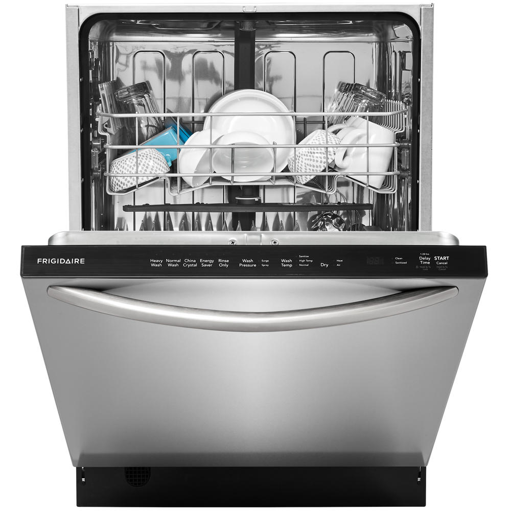 Frigidaire FFID2459VS  24" Top Control Built-In Dishwasher w/ BladeSpray&#174; Arm &#8211; Stainless Steel