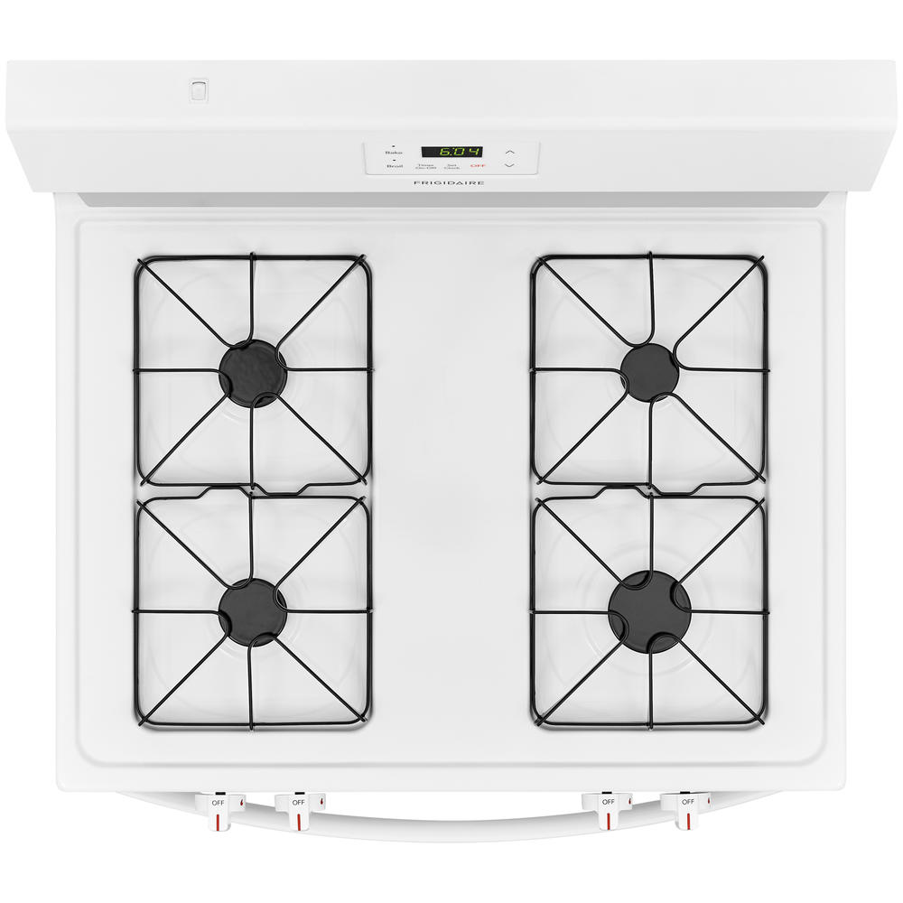 Frigidaire FCRG3015AW 30" Freestanding Gas Range with Simmer Burner White